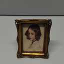 SIKOO 2.5x3.5 Vintage picture frames Small Picture Frame Wallet Size Picture frames 2.5 x 3.5 Mini Photo Frame Bronze Gold