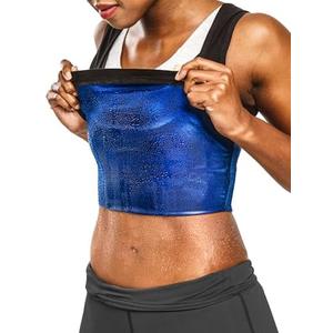 Sweat Shaper Premium Sauna Tank Top For Women, Slimming Sauna Shirt For Women, Sweat Vest for Workouts S/M