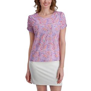 Stella Parker Women's Blouse – Flowy Lightweight Top for Casual, Work, Travel, or Resort Wear, Paisley, Size M