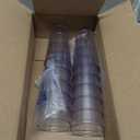 G.E.T. Unbreakable Stackable Restaurant Plastic Tumbler/Cup (Set of 12) 16 Ounce Clear | for Restaurants and Home, Dishwasher Safe, BPA Free