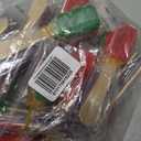 Perfect Stix Christmas Mini Lollipops, 60 Pack, Red and Green Holiday Design, Individually Wrapped Candy for Stocking Stuffers, 5 x 0.5 x 1 inches
