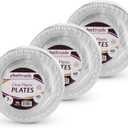 [120 Count] 7 Inch Appetizer Plates Clear Disposable Heavy Duty Plastic, Ideal For Wedding, Catering, Parties, Buffets, Events, Or Everyday Use, 3 Packs