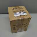 TAKEGO Small Table Lamp with Wooden Base, Fabric Shade Mini Bedside Wood Lamp, Viantage Farmhouse Table Lamp, Mini Nightstand Light for Kitchen Counter, Bookshelf Lamp, Living Room, Dorm, Office