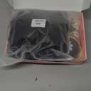 Mens Afro Wigs for 70s Rocker Disco Party 5pcs Set (Wig+ Glasses+ Disco Necklace+ Mustache+ Wig Cap) Afro Puff Wigs for 70s 80s Halloween Costume Cosplay Party Use (Black)