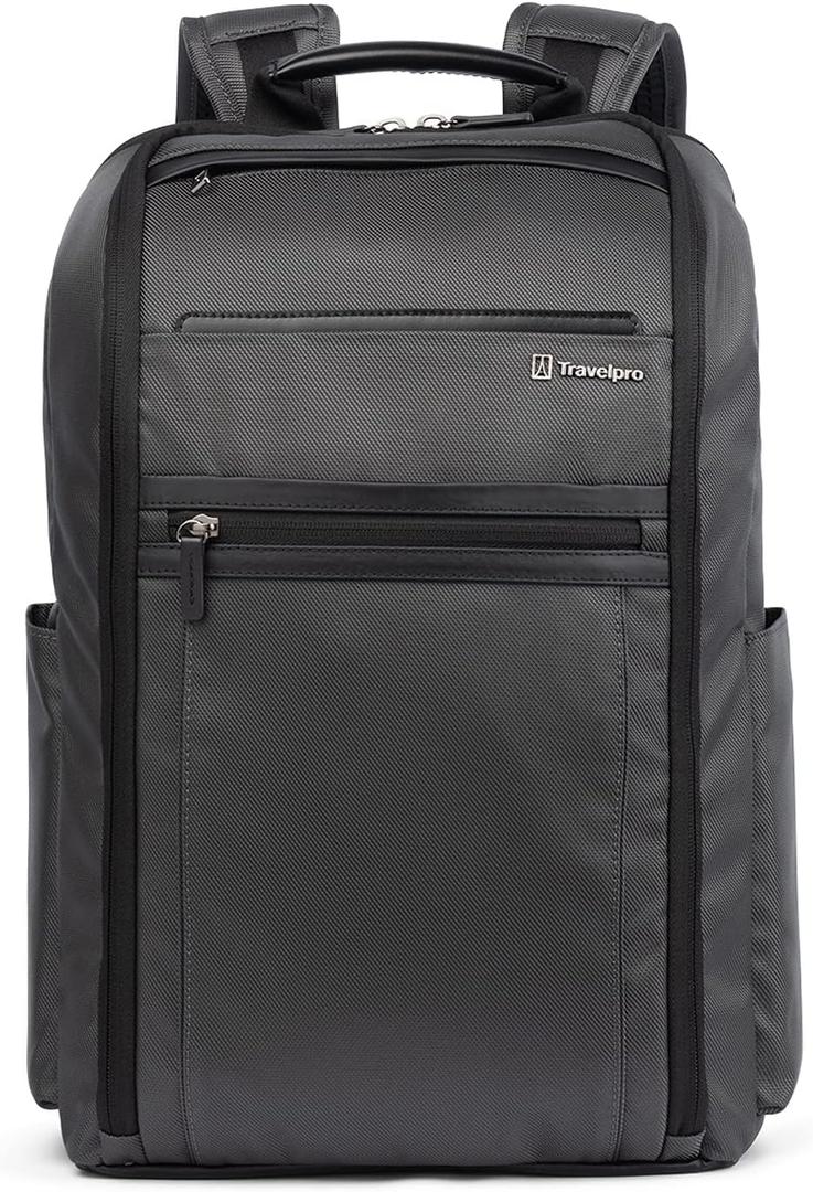 Travelpro Crew Executive Choice 3 Slim Backpack fits up to 15.6 Laptops and Tablets, Men and Women, Water-Resistant, Titanium Grey