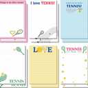 Ctosree 12 Pcs Tennis Gifts for Men Women Funny Sticky Notes Memo Pads for Daily Use Tennis Party Favors Decorations Supplies