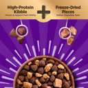 Wellness CORE+ Adult Dry Dog Food with Freeze Dried Pieces, Wholesome Grain Kibble+, Natural, High Protein, Beef and Barley Recipe, 4 lb Bag (EXP 12/16/26)