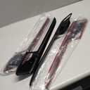 Car Inner Door Bowl Handle Decals for 2023 2024 2025 Honda CR-V Accessories CRV ABS Carbon Fiber Interior Stickers, Black Red