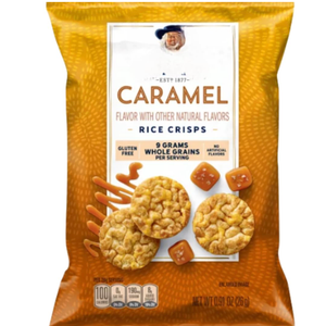 Quaker Mini Caramel Rice Snacks, 0.91 oz. bag, 60 per case, BB November 04, 2025