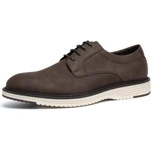 CGRRBW Mens Dress Shoes Casual Oxford Shoes Dress Sneakers Fashion Comfortable Work Business Office Shoes (10, Brown)