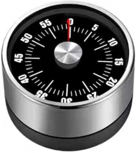 Digital Kitchen Timer for Cooking, Loud Alarm, Magnetic Back (Black)