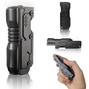 HIDEDC Machine Soul Fidget Slider - Metal Fidget Toys EDC Fidget Toy Stress Relief Toy for Adults, ADHD & Anxiety Relief, Men's Gadgets for Office, Home, and Travel (Black)
