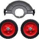 Universal Trimmer Support Wheel Attachment, Height-Adjustable Auxiliary Wheels for Weed-Eater, Replacement String Trimmer Wheel for Garden & Landscape Weeding