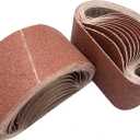 24 Pack 2-1/2x16-inch Sanding Belts, Aluminum Oxide Abrasive Sandpaper for 2.5 x 16 Belt Sander, 6 Each of 40 80 120 240 Grits