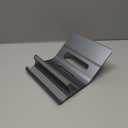 Adjustable Laptop Stand for 5 Devices, Modern Grey Design, Tool-Free Height Adjustment, Stable & Protective