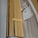 2" Slats Wood Blinds for Indoor Windows: Solid Wooden Blackout Blinds & Shades,Black Out Privacy Horizontal Blinds for Home Bedroom Bathroom Living Room Windows and Doors 22.5" WX48 H Beige