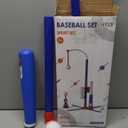 3-in-1 Baseball Set for Kids 3-5 - Tee Ball Stand, Hanging Tee, Ball Launcher and 6 Softballs - Adjustable Height, Indoor/Outdoor Sport Gifts for Boys Girls, Blue