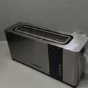 Mueller UltraToast Full Stainless Steel Toaster 2 Slice, Long Extra-Wide Slots with Removable Tray, Cancel/Defrost/Reheat Functions, 6 Browning Levels with LED Display, Housewarming Gifts New Home