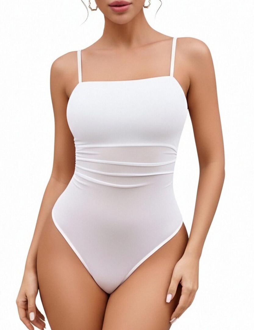 Avidlove Women Mesh Bodysuit Cami Body Suits Sexy Sheer Leotard Shirt Tops