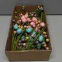 nuvagiki Easter Table Decor, 20 Pack Easter Egg Berry Stems Decorations for Tree, Artificial Flowers Picks for Wreath, Tree Ornaments Decorations for Home, Easter Gifts
