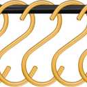 30Pcs Gold S Hooks, Aluminum Alloy S Shaped Hook, Gold Hook Hanger, Heavy Duty S Hook, Utility S Hooks for Bathroom, Cloakroom, Kitchen, Garden (4.3inch,30pcs)