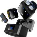 Wireless Lavalier Microphone for iPhone/iPad with Lightning Mini Lapel Mic Wireless, 48KHz/24Bit, 150ft Range, Noise Cancellation, 70H Battery for Video Recording and Streaming