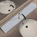 Dekdecutyr Absorbent faucet mat for Kitchen Sink - Water Absorbing Stone Tray for Sink, Diatomite Fast-Drying Faucet Mat,Faucet Splash Guard for Kitchen,Bathroom Sink (Light Grey, 15.8" x 3.9")