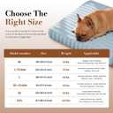 Orthopedic Dog Bed Medium Size Dog, Pet Beds with Waterproof Lining, Soft Short Plush Surface & Egg Crate Foam, Machine Washable Pet Mat with Removable Cover & Anti Slip Bottom