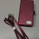 WAWZ for iPhone 16E (2025)/17E (2026) Case, Women Men Multi-Function Wallet Case with Stand RFID Blocking Featuring Magnetic Closure Zipper for iPhone 16E/17E 6.1" (Red)