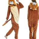 Lion Onesie Adult Tiger Onesie Adult Pajamas for Man Women (Small)