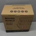 Lareina Ceramic Mixing Bowls for Kitchen, Large Nesting Mixing Bowl Set for Serving, Baking, Food Prepping, Cooking, Salad, Sourdough, Gift, Microwave Safe, Big 3.2/1.7/1.2 Qt, Set of 3, Pastel Color (Yellow/Pink/Green)