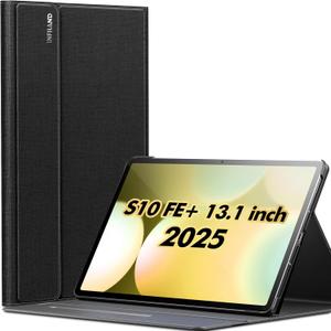 INFILAND Case for Samsung Galaxy Tab S10 FE Plus 5G, Ultra Slim Multi-Angle Stand Cover with S Pen Holder for Galaxy Tab S10 FE+ 13.1 Inch (SM-X620/SM-X626B) 2025 Tablet [Auto Wake/Sleep], Black