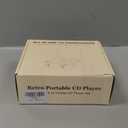 CD Player with Built-in Speakers Portable Bluetooth Input&Output Desktop CD Players for Home with Screen Display, Ambient Lighting, FM Radio, White Noise Mode, Remote Control, USB Type-c, White