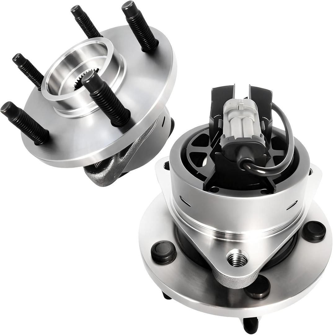2Pcs 513206 Front Wheel Bearing Hub Assembly Compatible with Chevy Cobalt HHR 2006-2011, for Pursuit 2005-2006 Pontiac G5 2007-2010, for Saturn Ion 2003-2007 5 Lug W/Abs