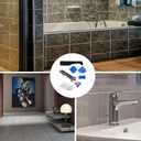 3 in 1 Silicone Caulking ToolsStainless Steelhead, Sealant Finishing Tool Grout Scraper, Reuse and Replace 5 Silicone Pads, Great Tools for Kitchen Bathroom Window, Sink Joint