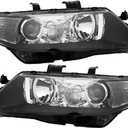 Headlight Assembly Pair Replacement for 2004-2006 Acura TSX Base 2.4L
