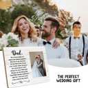 Father of The Bride Gifts, Wedding Gifts for Dad from Bride Daughter, Gift for the Dad of the Daughter, Marriage Blessing present, Personalized Gift for Wedding Picture Frame