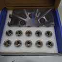 20pcs 1/2"-20 Lug Nuts - Compatible with 1987-2018 Jeep Wrangler, 1993-2010 Grand Cherokee, 1994-2001 Dodge Ram 1500, 1991-2019 Ford Explorer, One-Piece Design Factory Chrome Wheel Lug Nut Set