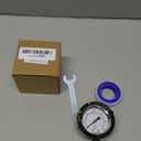 Pool Filter Pressure Gauge - 304 Stainless Steel Case, IP67 Waterproof, 0-60 PSI, for Swimming Pool Pump, Spa & Aquarium Filter System, Clean Filter Indicator, 2" Dial, 1/4" NPT Bottom Mount