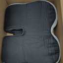 Orthopedic Memory Foam Car Seat Cushion for Sciatica & Back Pain Relief - Ergonomic Non-Slip Office Chair Cushion & Car Cushions for Long Driving with Lumbar Support, Universal Fit (Black)