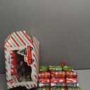 12 Pack Christmas No-Snap Party Table Favors, Christmas Themed Holiday Supplies with Party Hat, Joke & Little Gift Inside for Kids and Adults, Xmas Gift, Holiday Party Supplies for Dinner Tables