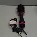 Hair Dryer Brush, 4 in 1 One Step Hair Dryer and Styler Volumizer, Professional Hot Air Brush with Negative Ion Anti-frizz Blowout for Drying, Straightening, Salon, Black Pink