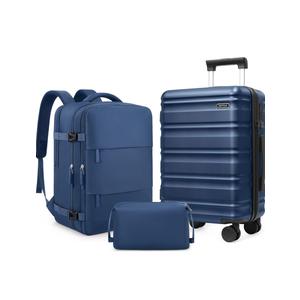 Suitcase Set 3 Piece, 20 IN Carry On Luggage with PC Hard Shell, TSA Lock Spinner Wheels Extension Handle Suitcase Set, Luggage With Fully Lined Interior