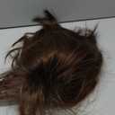 RENERSHOW Womens Layered Mid-length Ombre Brown Bob Wig with Bangs 12inch Straight Synthetic Wigs for Women Average Size Natural Looking Daily Party Wig