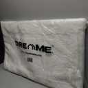 Dreame. White Premium Removable Silp Cover Memory Foam Bath Mat, Thick Ultra Soft, Non-Slip, Water Absorbent Bathroom Rug 21 x 34