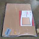 VIZ-PRO Cork Notice Board, 48 X 36 Inches, Cork Bulletin Board with Black Aluminium Frame