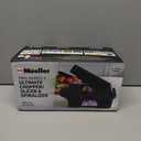 Mueller ULTIMATE 12 Blade Vegetable Chopper, Mandoline Slicer and Spiralizer, Dicer, Grater, Kitchen Essentials & Accessories, Black