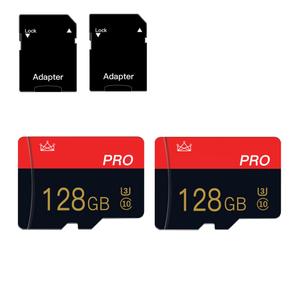 2 Pack Micro sd Card 128GB Class 10 with Adapter High Speed Memory Card for Tablet, Drone