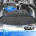 Palisade Floor Mats - Car Mats for Hyundai Palisade 7/8 Seats 2026 (Only Fit Gas), All Weather Full Set Cargo Liner with Backrest Mat for Palisade Accessories, Heavy Duty Waterproof, Black