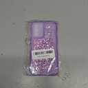 ZTOFERA for Samsung Galaxy S21 5G Case 6.2", Cute Curly Wavy Design with Glitter Sequins,Luxury Aesthetic Bling Sparkly Shockproof Protective Phone Case for Galaxy S21-Glitter Purple